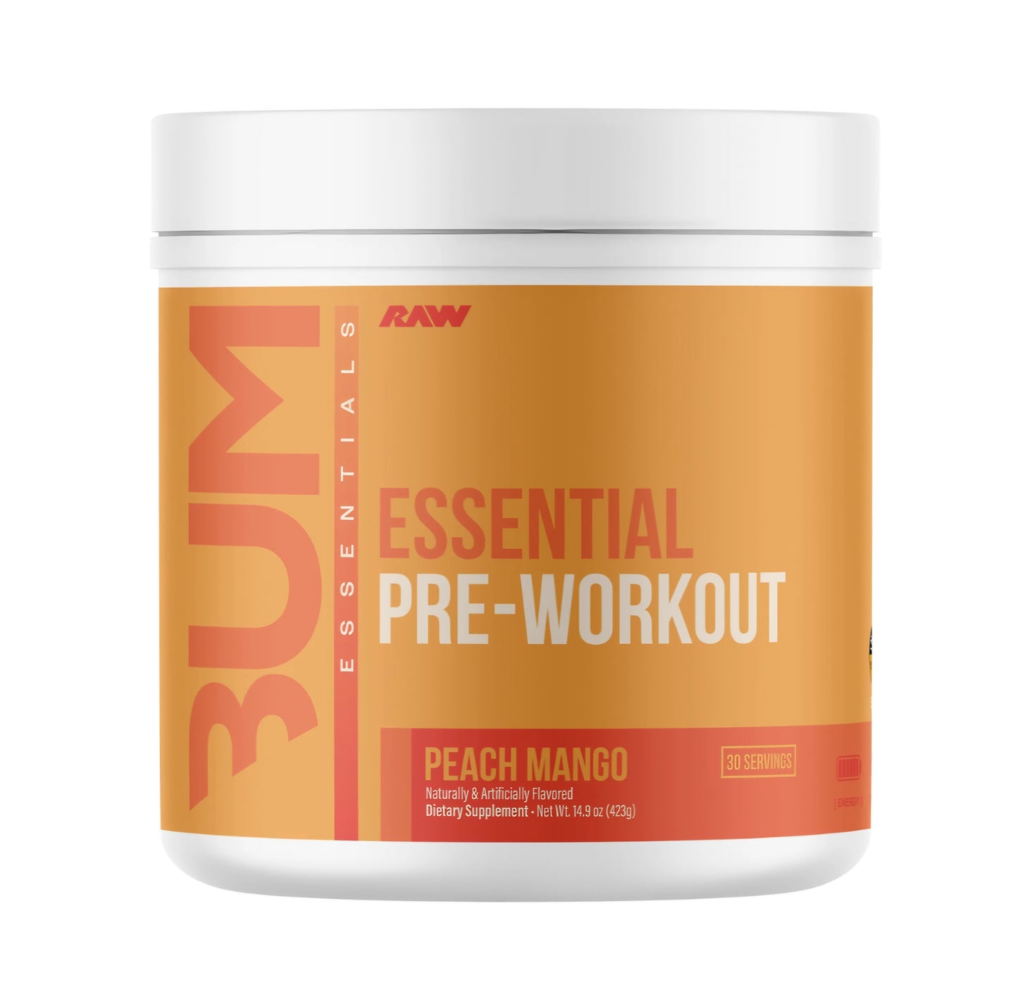 RAW CBUM ESSENTIAL PRE WORKOUT, 30 servicios