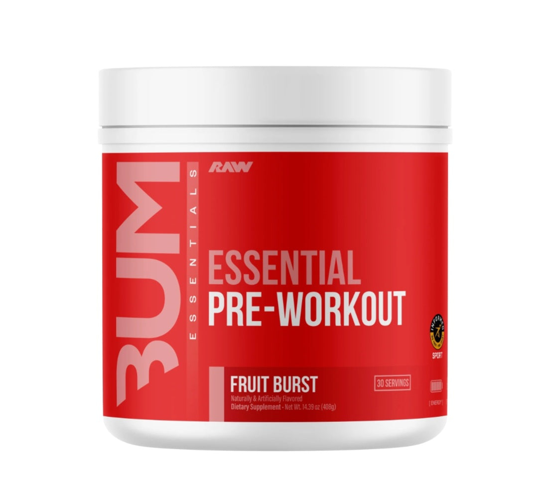 RAW CBUM ESSENTIAL PRE WORKOUT, 30 servicios
