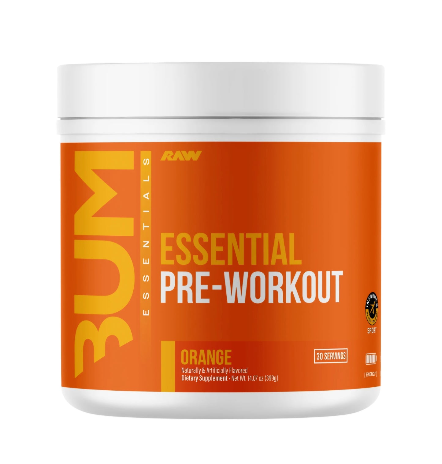 RAW CBUM ESSENTIAL PRE WORKOUT, 30 servicios