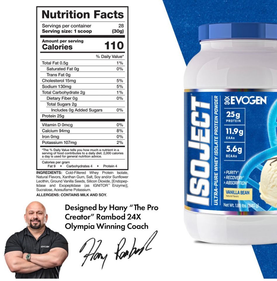 ISOJECT 2lbs, Evogen Nutrition