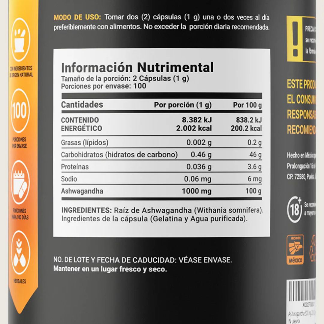 ASHWAGANDHA ROOT POWDER BLIFE - 200 caps